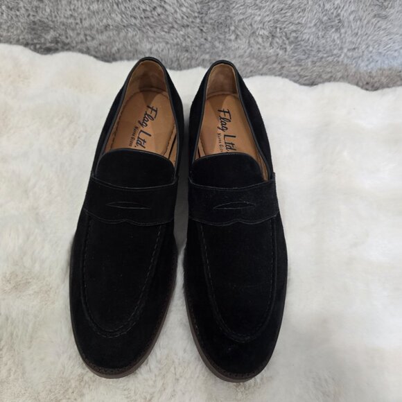 Flag Ltd. Men's Black Suede Penny Loafer NEW Dillard's House Brand Size 10.5 M - Picture 7 of 8